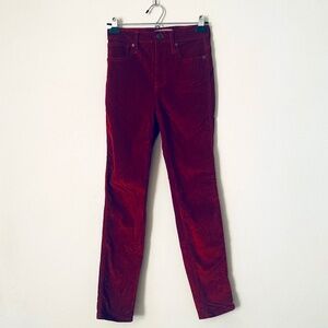 Madewell Red Skinny Pants